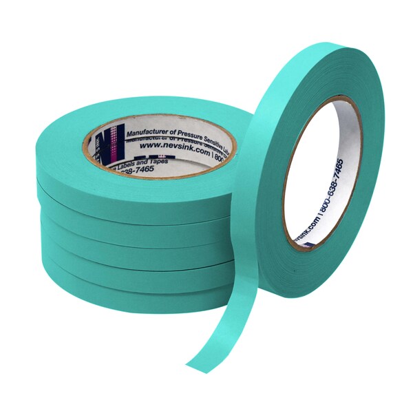 1/2" wide x 60yd Aqua Labeling Tape